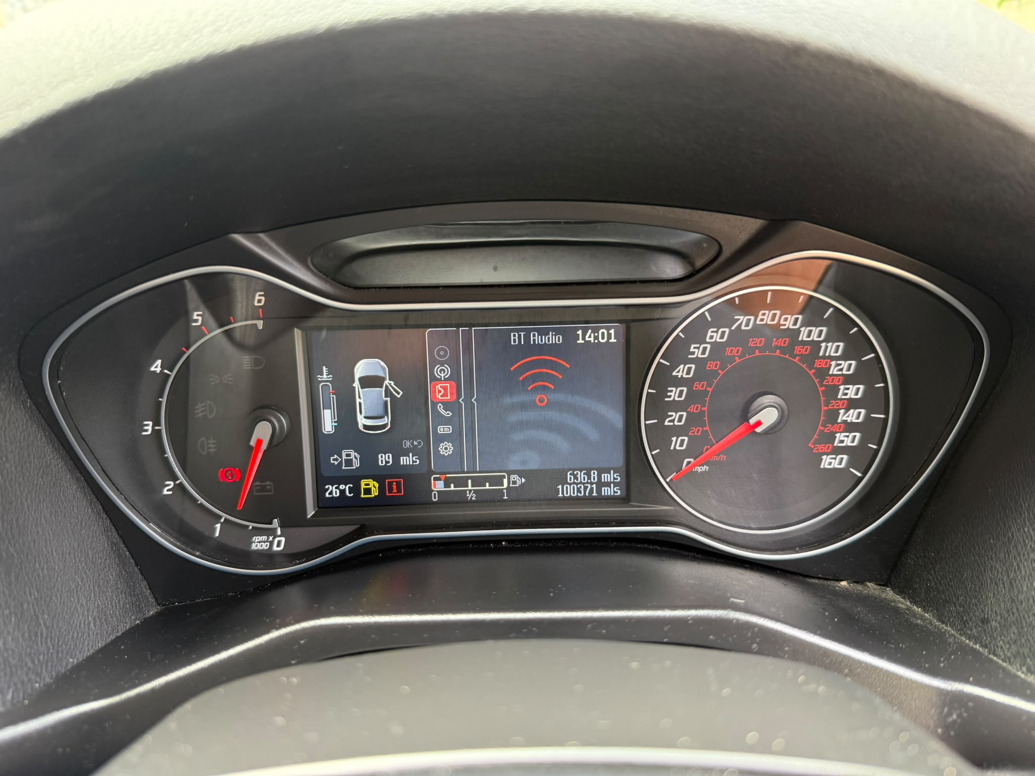 Ford Mondeo centre console